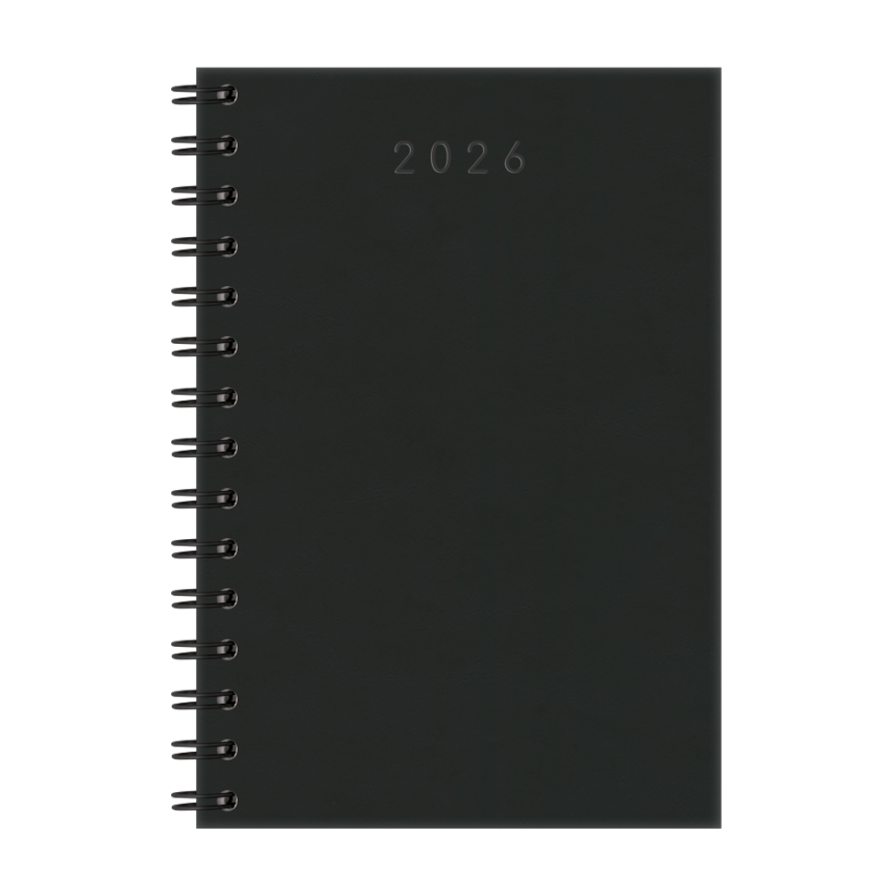 Agenda-Diaria-320-Folhas-Espiral-Cristal-Preta---Redoma Agenda-Diaria-320-Folhas-Espiral-Cristal-Preta---Redoma