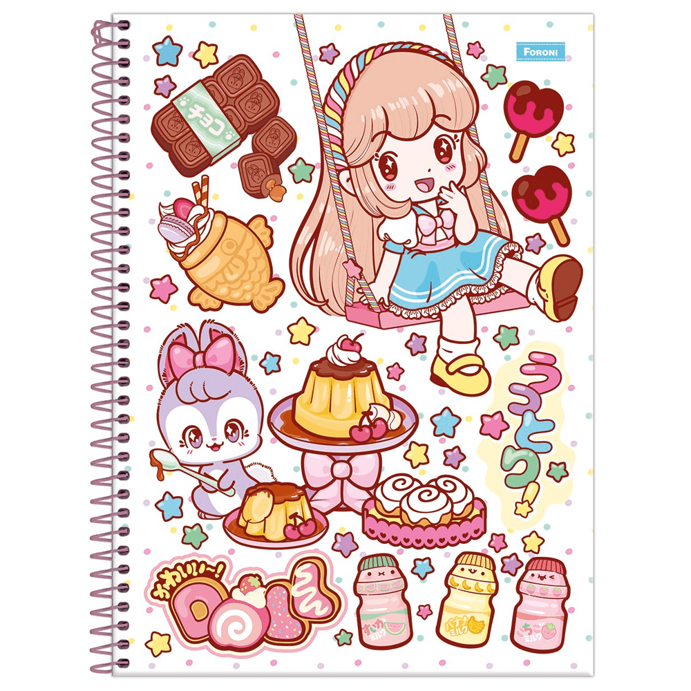 Caderno-Universitario-10x1-160-Fls-C.D.-Foroni---Doll-3 Caderno-Universitario-10x1-160-Fls-C.D.-Foroni---Doll-3