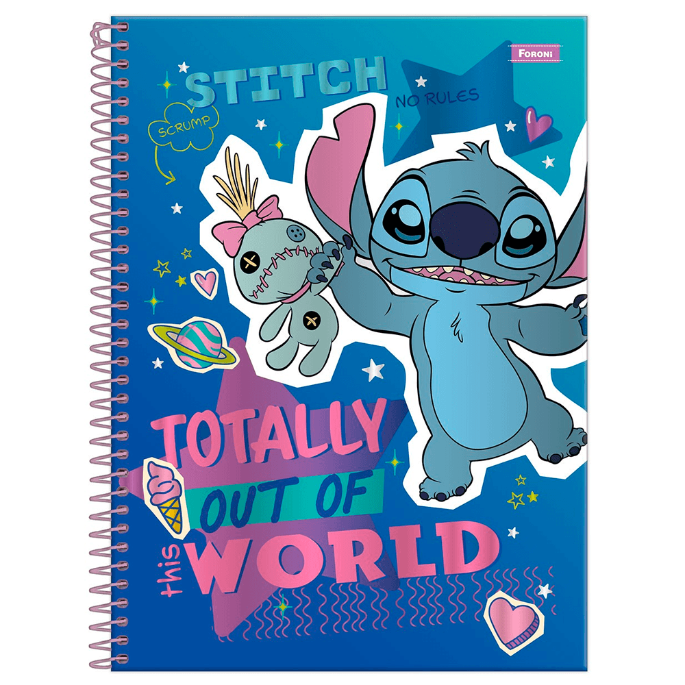 Caderno-Universitario-10x1-160-Fls-C.D.-Foroni---Stitch-16 Caderno-Universitario-10x1-160-Fls-C.D.-Foroni---Stitch-16