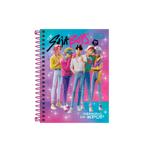 Caderneta-18-C.D.-80-Folhas-Tilibra---Guerreiras-do-K-Pop-2