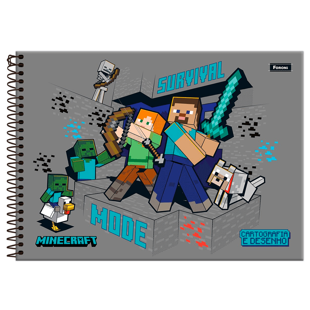 Cartografia-C.D.-80-Fls-Foroni---Minecraft-3