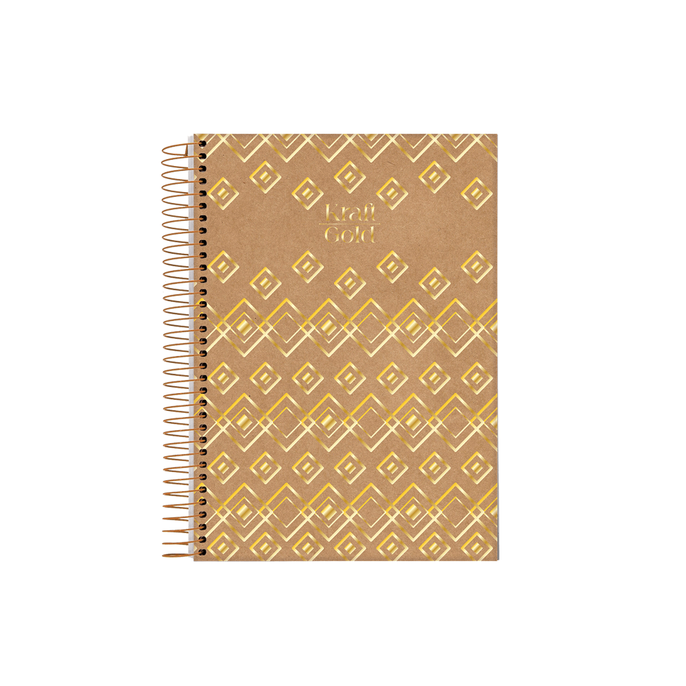 Caderneta-18-C.D.-80-Folhas-Jandaia---Kraft-Gold-2 Caderneta-18-C.D.-80-Folhas-Jandaia---Kraft-Gold-2