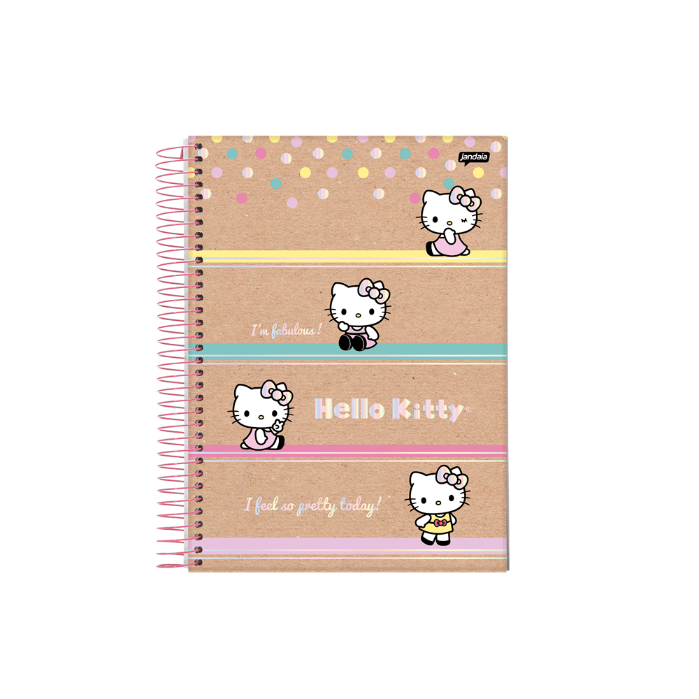 Caderneta-18-C.D.-80-Folhas-Jandaia---Hello-Kitty-Kraft-1