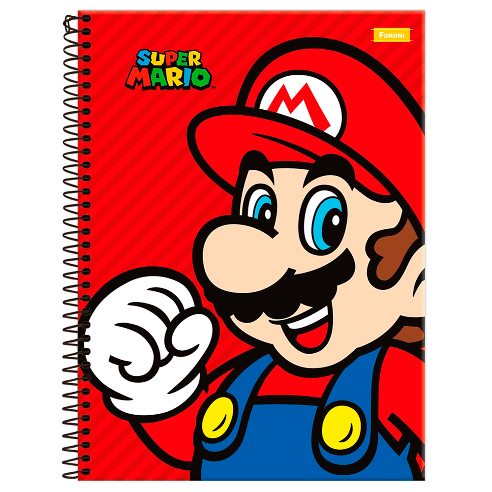 Caderno-Universitario-10x1-160-Fls-C.D.-Foroni---Super-Mario-5 Caderno-Universitario-10x1-160-Fls-C.D.-Foroni---Super-Mario-5