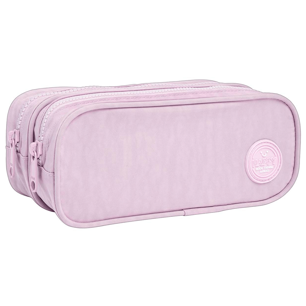 Estojo-Duplo-Grande-Happy-Lilas---Tilibra Estojo-Duplo-Grande-Happy-Lilas---Tilibra