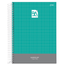 Caderno-Espiral-Pedagogico-C.D.-Quadriculado-100mm-x-100mm-Jandaia---Basic-Art-Turquesa