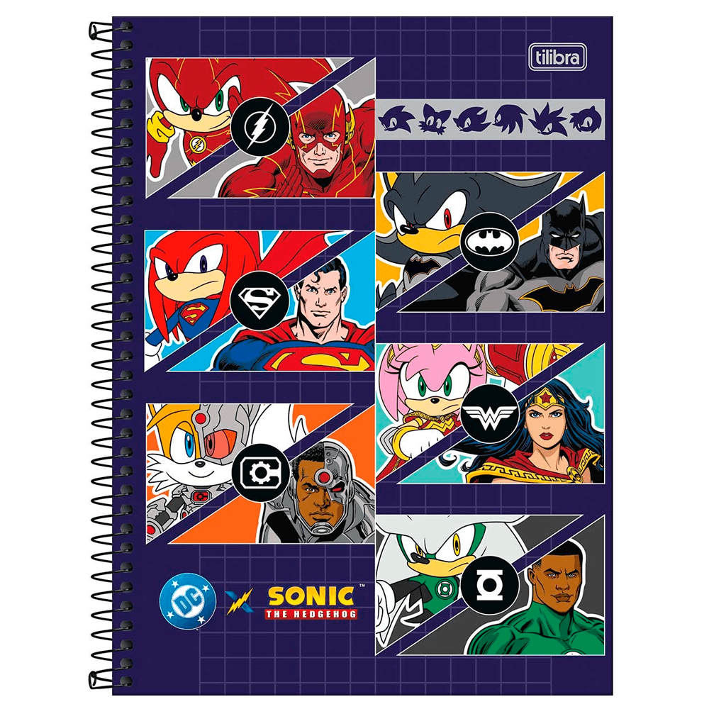 Caderno-Universitario-1x1-80-Fls-C.D.-Tilibra---Sonic-DC-3 Caderno-Universitario-1x1-80-Fls-C.D.-Tilibra---Sonic-DC-3