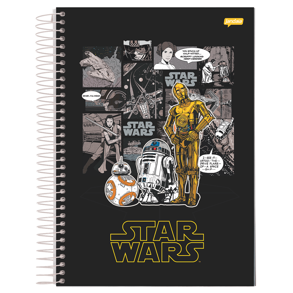 Caderno-Universitario-10x1-160-Fls-C.D.-Jandaia---Star-Wars-2 Caderno-Universitario-10x1-160-Fls-C.D.-Jandaia---Star-Wars-2
