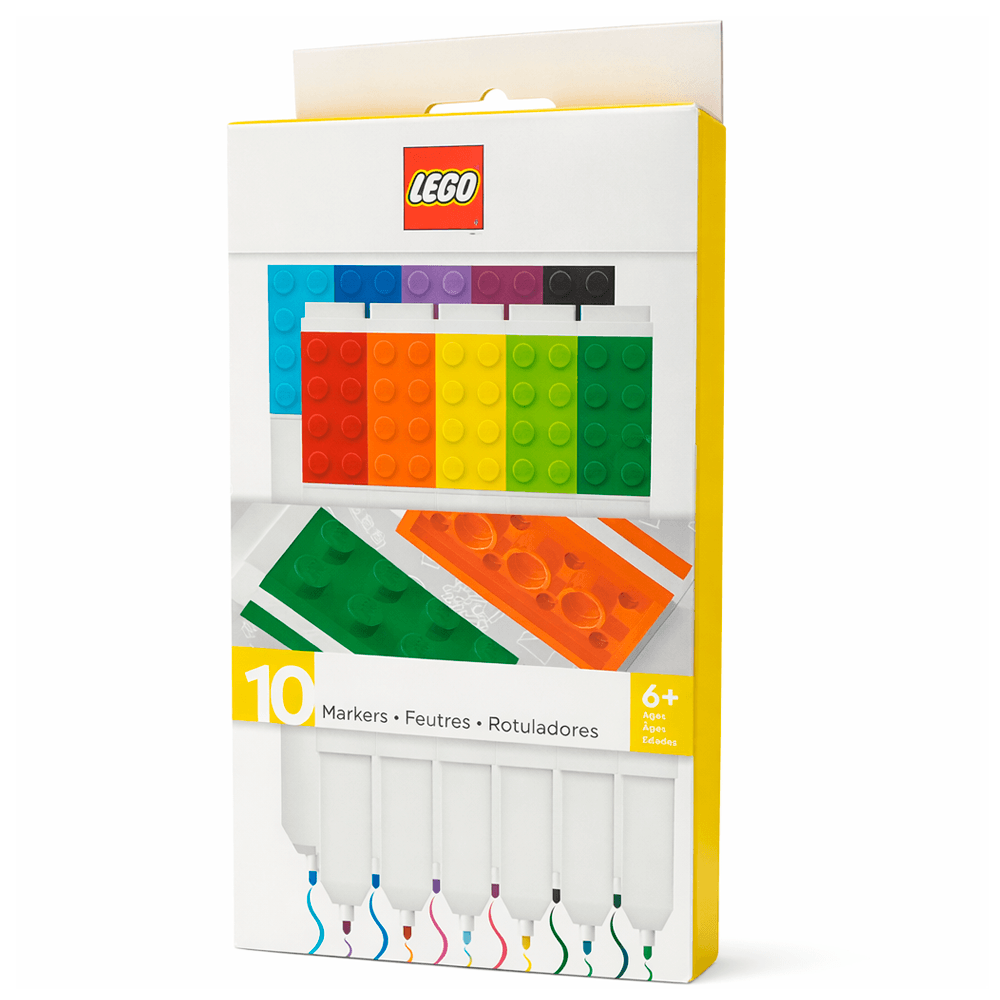 Caneta-Hidrografica-10-Cores-Lego Caneta-Hidrografica-10-Cores-Lego